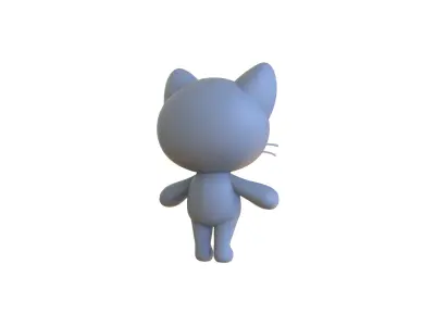 Little animal cute - Cat cute - Character003  Low-poly 3D model