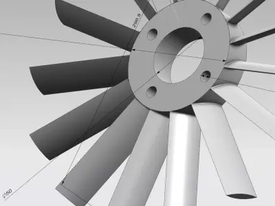 Paddle wheel 3D print model purchase