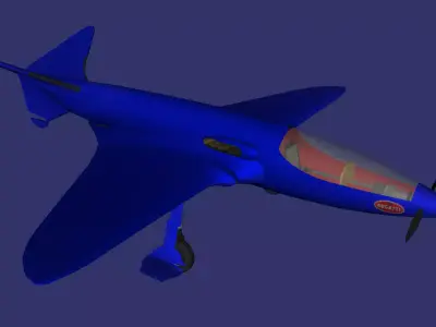 Bugatti Model 100 Free low-poly 3D model