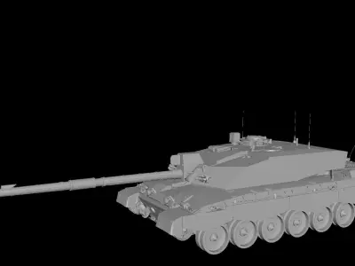 Chanllenger II Tanks Low-poly 3D model