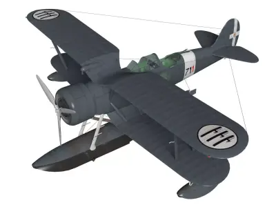 IMAM Ro43 3D model