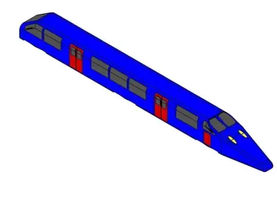 Fats train 3D model