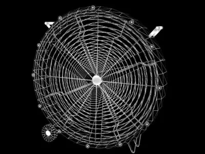 Low Poly Fan Low-poly 3D model