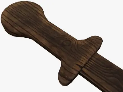 Medieval weapons Low-poly 3D model 9