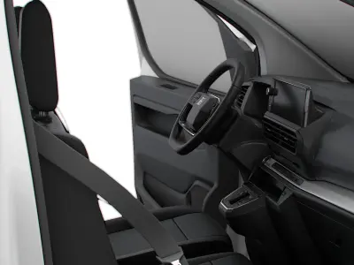 Fiat Scudo Van L2 HQ Interior 2025 3D model