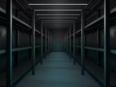  Empty  Storage Room 3D model