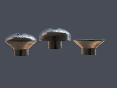 Collection of screws nuts and bolts 3D model