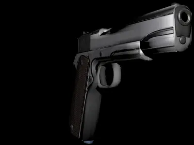 M1911 Game ready Low poly Low-poly 3D model