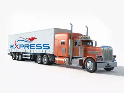 Peterbilt 389 Tractor Truck 3D model
