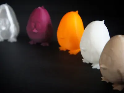 Chicken clay penguin Free 3D print model