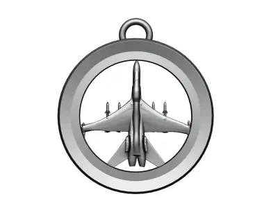 F-16 Aircraft Pendant 3D print model