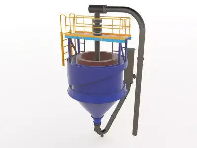 Pneuflot 3D Model 3D model