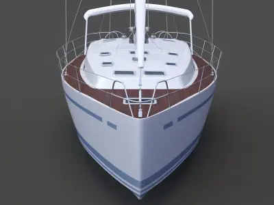 Photorealistic Yacht 04 3D model