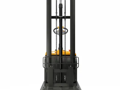 Electric Reach Forklift Truck 3D model