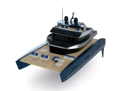 Catamaran 3D model