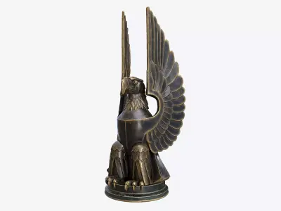 Eagle Sculpture Low-poly 3D model