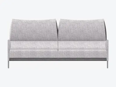 Furniture - Sofa - Contemporary - Snow - Medium Low-poly 3D model