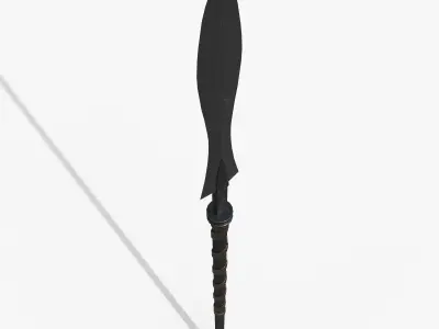 Spartan spear Low-poly 3D model