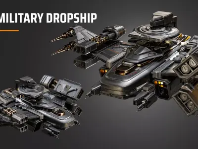 military dropship 3D model