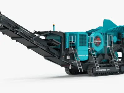 Jaw Crusher Powerscreen PREMIERTRAK 600 3D model