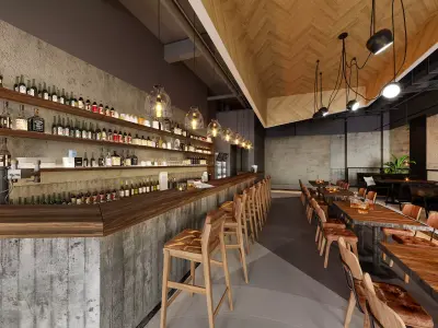 3D model Coffee Restaurant Bar 3D model 3D model 3D model