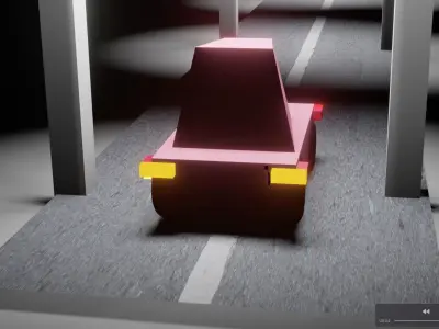 Car animation For Free Free low-poly 3D model