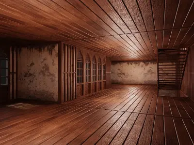 Old Medieval House Building 4K Textures GameReady 191 Low-poly 3D model