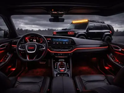Futuristic OffRoad SUV Concept Car High Quality 3D Vehicle Model 3D model