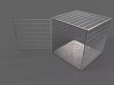 PBR Small Cage 1 Low-poly 3D model