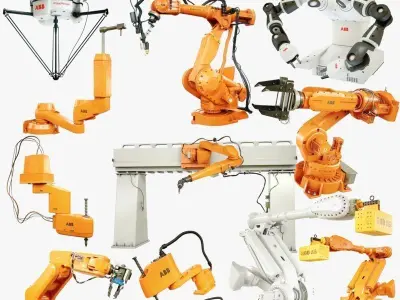 Industrial Robots Collection 3D model