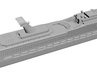 Cruise ship 3D model