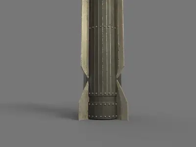 Missile Free low-poly 3D model purchase