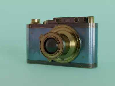 Digital Camera Model   Low-poly 3D model