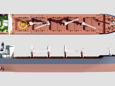 Bulk Ship 3D model