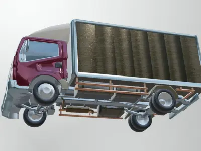 Truck Low-poly 3D model