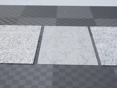 UE Snow area materials  part 01 Low-poly 3D model