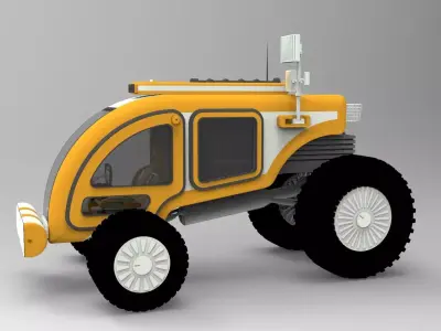 Reconnaissance vehicle 3D print model