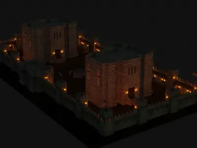 Medieval Fortress 3D model