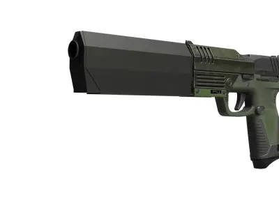 Suppresor gun Free 3D model