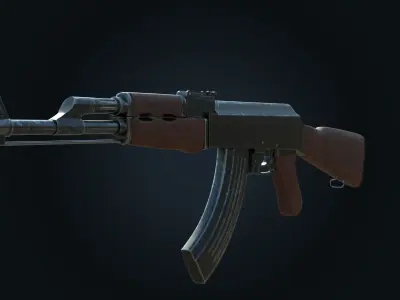 AK-47 game-ready ak - rifle 3D model