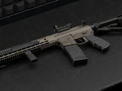 Assault Rifle Modular 3D model