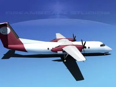 DeHavilland DHC-8-Q300 Petro Air 3D model
