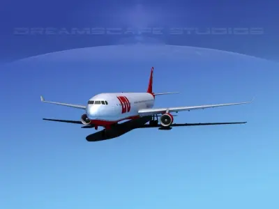 Airbus A330-300 LTU 2 3D model