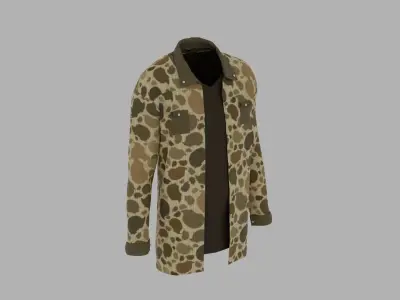 Military Shirt Low-poly 3D model purchase