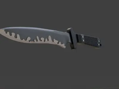 melee weapon Classic Knife Low-poly 3D model