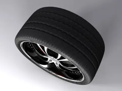 Wheel and Ring 3D model