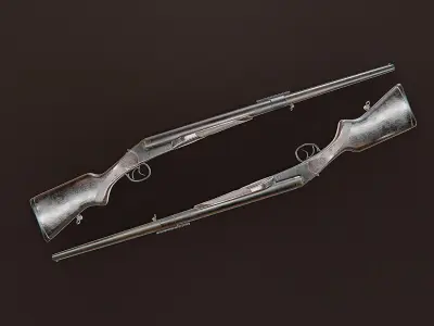 IZH MP - 43 Low-poly 3D model