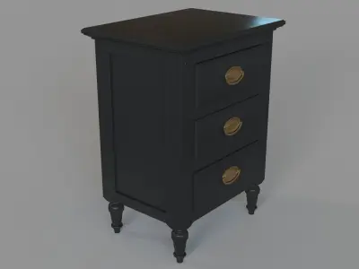 Easterbrook Chairside Chest 3D model