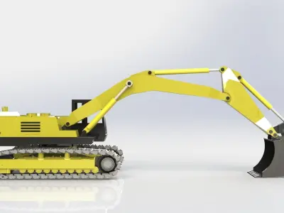 Excavator 3D model shop