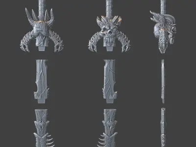 SWORD OF EVIL 3D print model